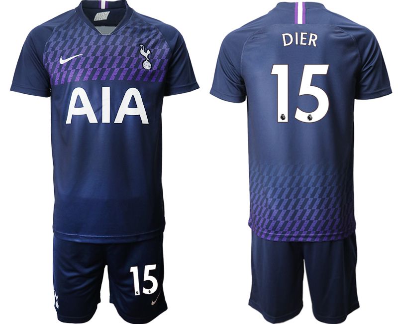 Men 2019-2020 club Tottenham Hotspur away #15 blue Soccer Jerseys
